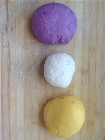 紫薯南瓜蒸玫瑰的做法图解3