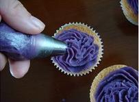 椰香紫薯小蛋糕的做法步骤11