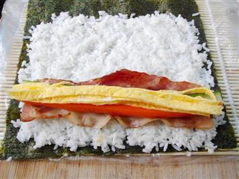 培根寿司的做法图解7