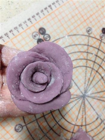 玫瑰紫薯馒头的做法图解16
