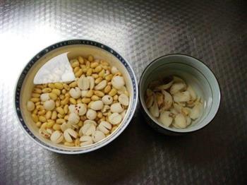 百合莲子豆浆的做法图解1