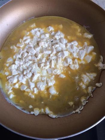花家简单料理-嫩豆腐炒蛋的做法图解3