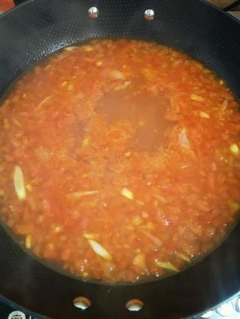 番茄鸡蛋面片的做法步骤4