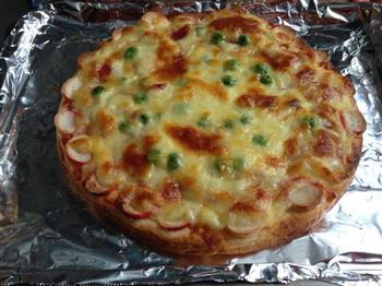 薄底海鲜香肠披萨的做法步骤9