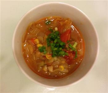 番茄牛肉蔬菜汤的做法步骤7