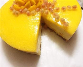 芒果酸奶慕斯蛋糕 8寸的做法图解13