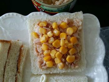 低脂美味营养早餐 金枪鱼三明治的做法步骤5