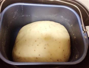 芝麻红豆沙面包卷VS汉堡胚的做法图解3