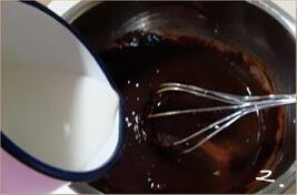 香醇黑巧克力蛋糕的做法图解2