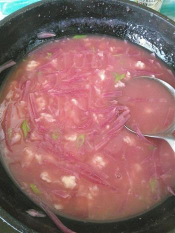 酸辣萝卜丝疙瘩汤的做法步骤3