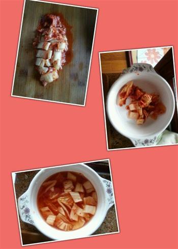 超简单-金枪鱼版辣白菜汤的做法步骤2