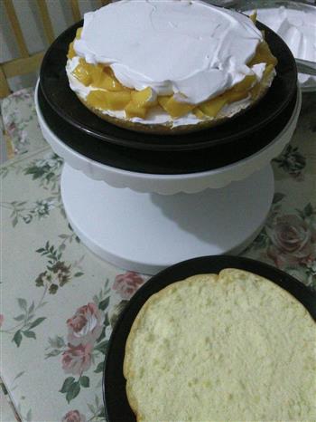 简单健康超美味电饭煲奶油芒果蛋糕的做法步骤5