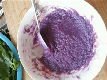 奶香桂花山药紫薯糕的做法步骤5