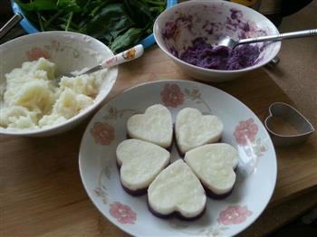 奶香桂花山药紫薯糕的做法图解6
