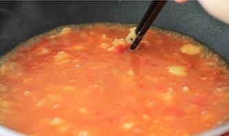番茄蛋花面疙瘩的做法步骤6