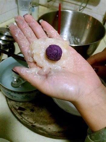 虾仁紫薯包心咖喱鱼丸的做法步骤10
