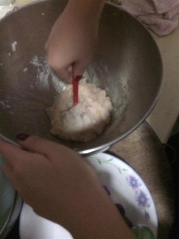 虾仁紫薯包心咖喱鱼丸的做法步骤7