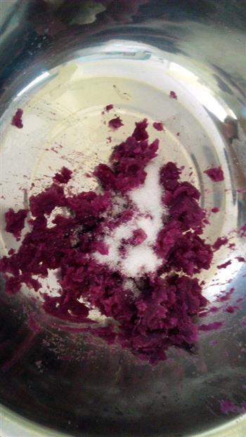 奶香紫薯吐司的做法图解1