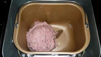 奶香紫薯吐司的做法图解2