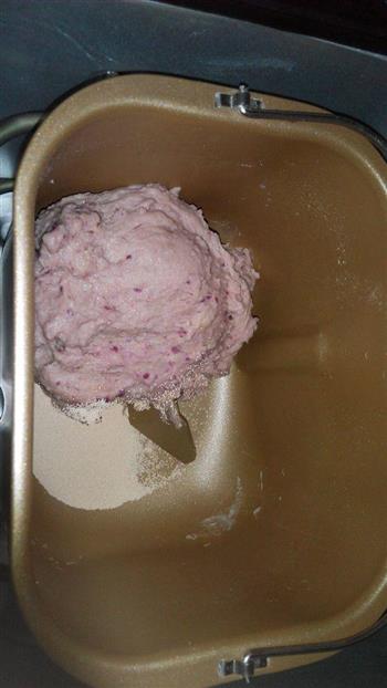 奶香紫薯吐司的做法图解3