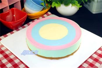 彩虹酸奶慕斯蛋糕的做法图解14