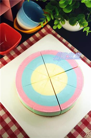 彩虹酸奶慕斯蛋糕的做法图解15