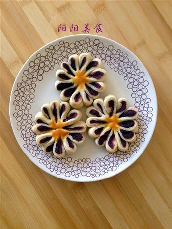 幸福像花儿一样-紫薯菊花酥的做法步骤10
