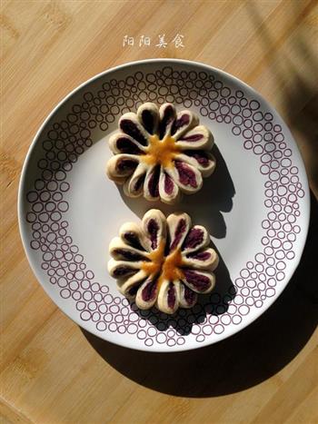 幸福像花儿一样-紫薯菊花酥的做法步骤12