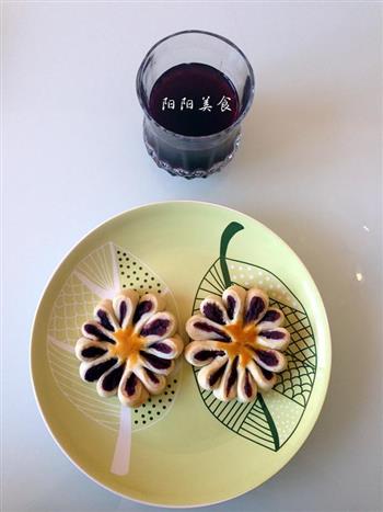 幸福像花儿一样-紫薯菊花酥的做法图解14