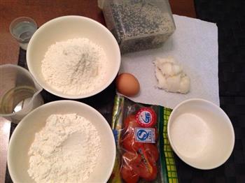 红豆沙蛋黄酥的做法步骤1