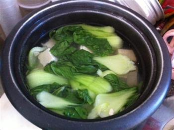 豆腐青菜汤的做法步骤3