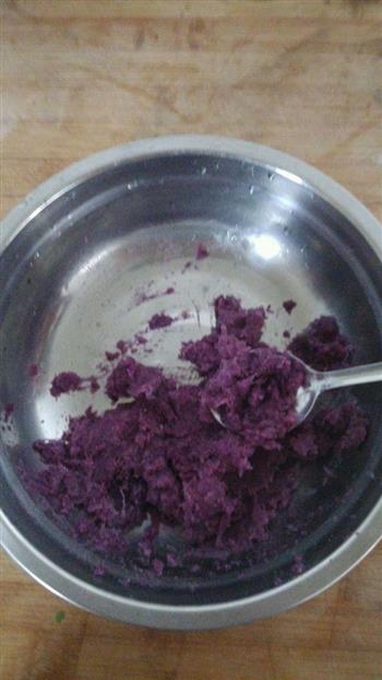 紫薯丸子的做法图解2