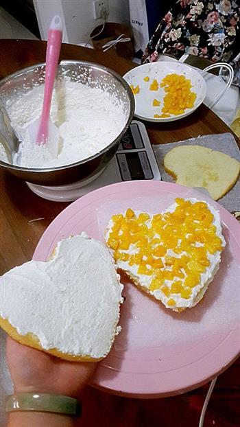 8寸芒果奶油蛋糕的做法步骤9