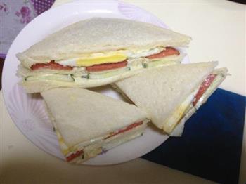 超鸡简单超详细早餐三明治的做法步骤12