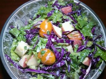 高纤低脂蔬菜水果沙拉的做法步骤3
