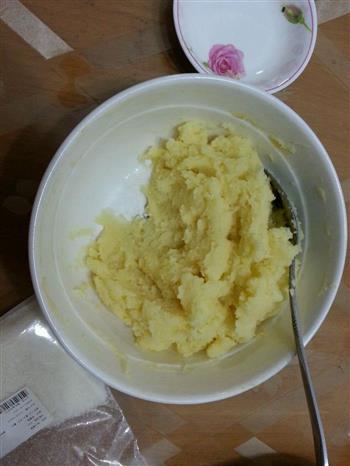 椰蓉抹茶土豆泥糯米糍的做法步骤4