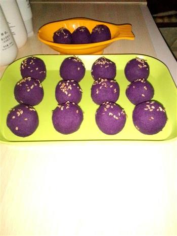 奶香紫薯球的做法图解1