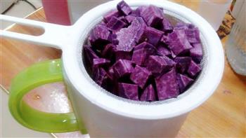 宅女沙发-紫薯燕麦仁粥的做法步骤2