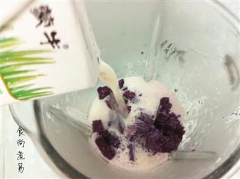 桂花紫薯牛奶羹的做法步骤5