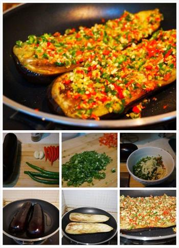 与烤茄子媲美的蒜蓉煎茄子的做法步骤10