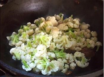 腊味干锅菜花的做法步骤5