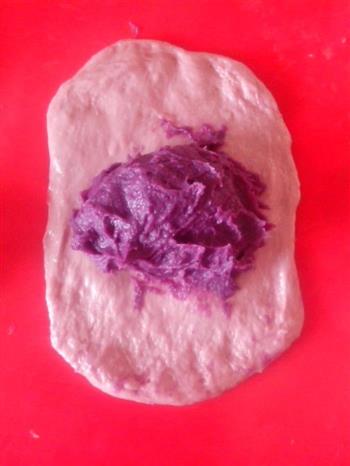 奶香紫薯面包的做法步骤6