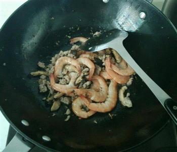 鲜虾肉末粉丝煲的做法步骤4