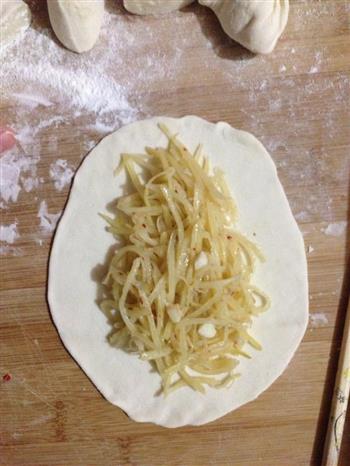 酸辣土豆丝卷饼的做法步骤3