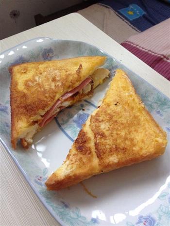 超级简单早餐三明治的做法步骤4