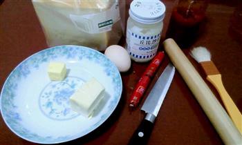 奶酪火腿夹心土司煎饼的做法步骤1