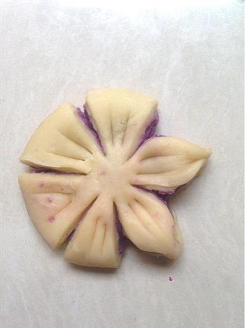 紫薯菊花酥的做法步骤21