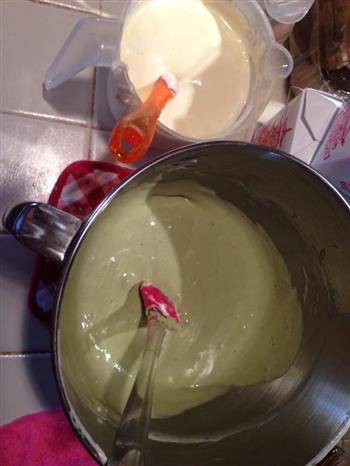 椰奶味瑞士蛋糕绿茶卷的做法图解4