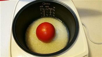 超超级简单版整个番茄饭 电饭煲版本的做法图解2