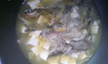 黄骨鱼蘑菇豆腐汤的做法步骤3